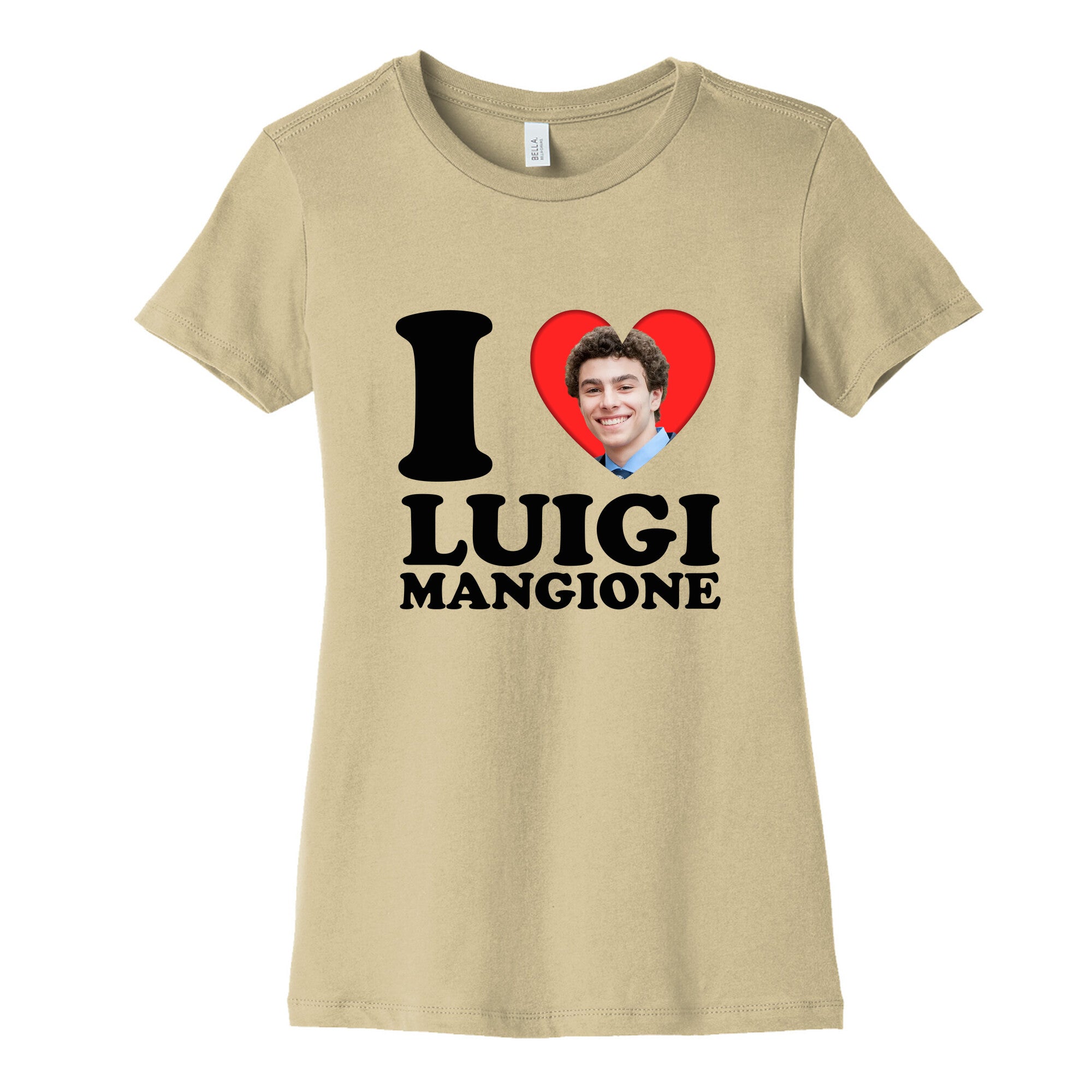 I Heart Luigi Mangione Womens Cotton Tee